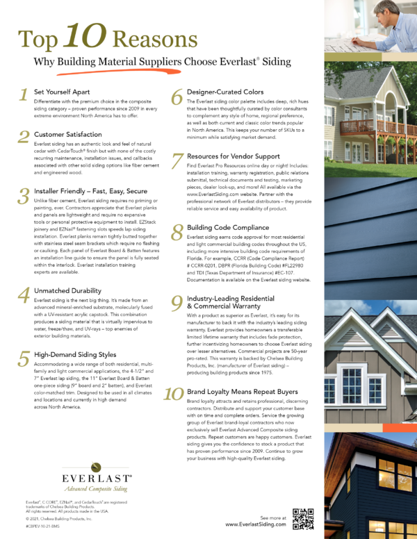 Top 10 Flyer- Building Material Suppliers